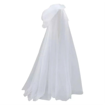 Halloween   cosplay - ghost costume with hooded cloak, death god witch net-like long dress, full-length performance outfit